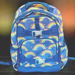Pottery Barn Kids Blue Rainbow Large Backpack